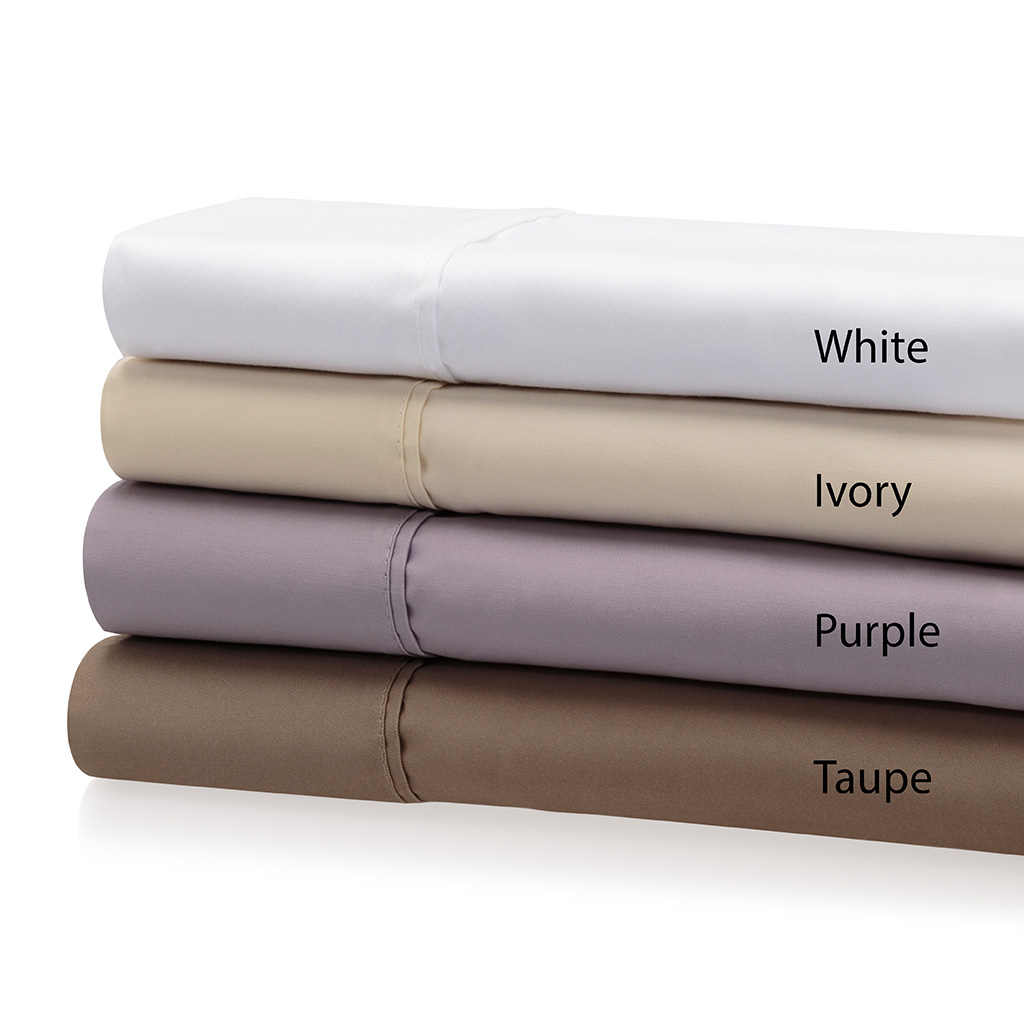 

Sleep Philosophy - 600TC Tailor Fit Sheet Set Cotton Blend Sheet Set - White - Queen