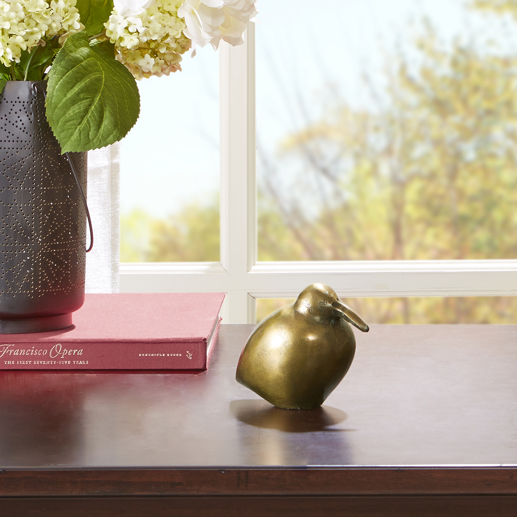 

Madison Park Signature - Dunet Decorative Kiwi Bird - Brass - Small