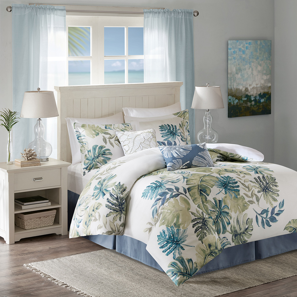 

Harbor House - Lorelai Cotton Printed 6 Piece Comforter Set - Multi - Queen