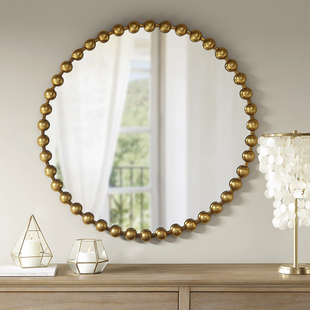 

Madison Park Signature - Marlowe Decor Mirror - Gold - See below