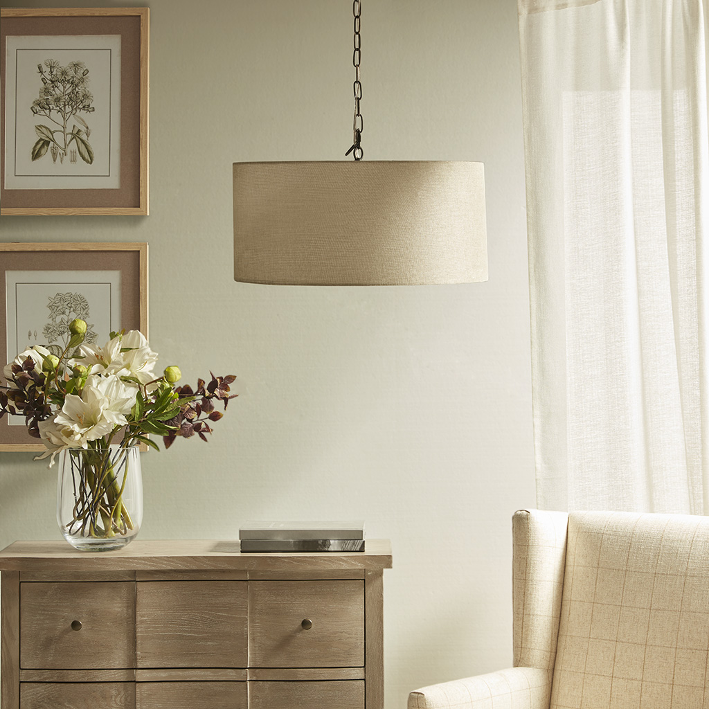 

Martha Stewart - Lasdon Pendant - Gray - See below