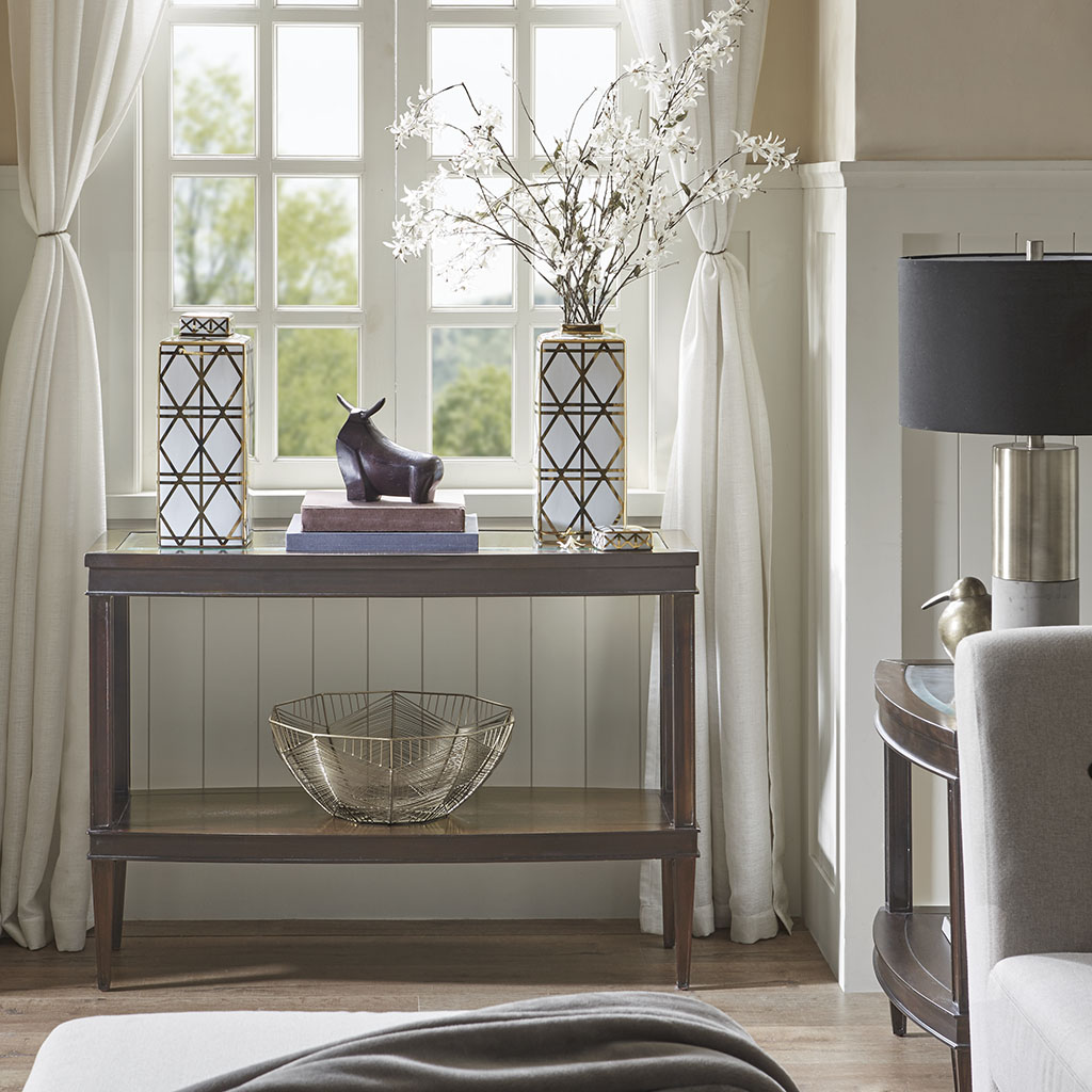 

Madison Park Signature - Dunkin Console Table - Morocco Brown - See below