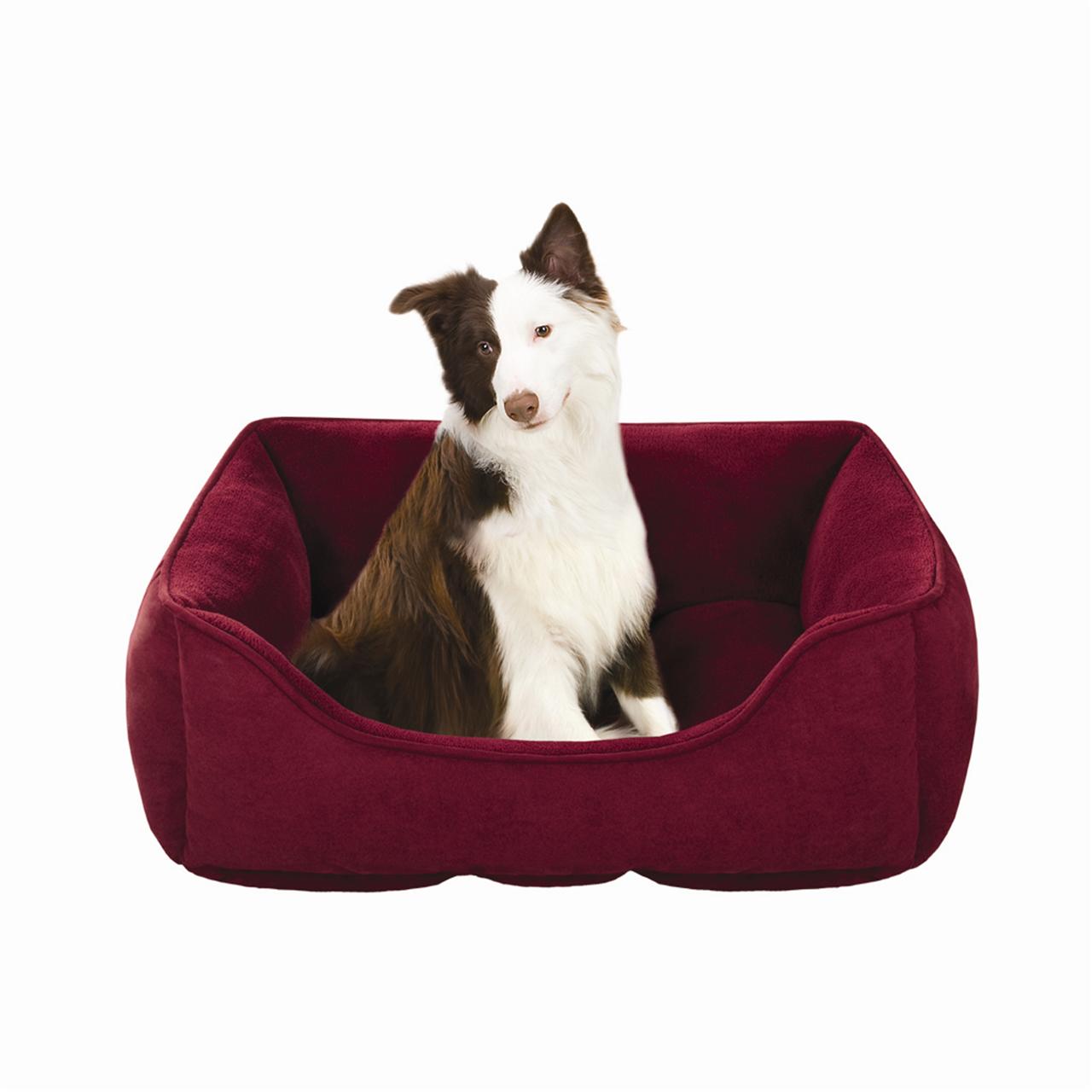 

Soft Touch - Faux Suede Pet Cuddler Bed Faux Suede Pet Cuddler Bed - Red - 24x34