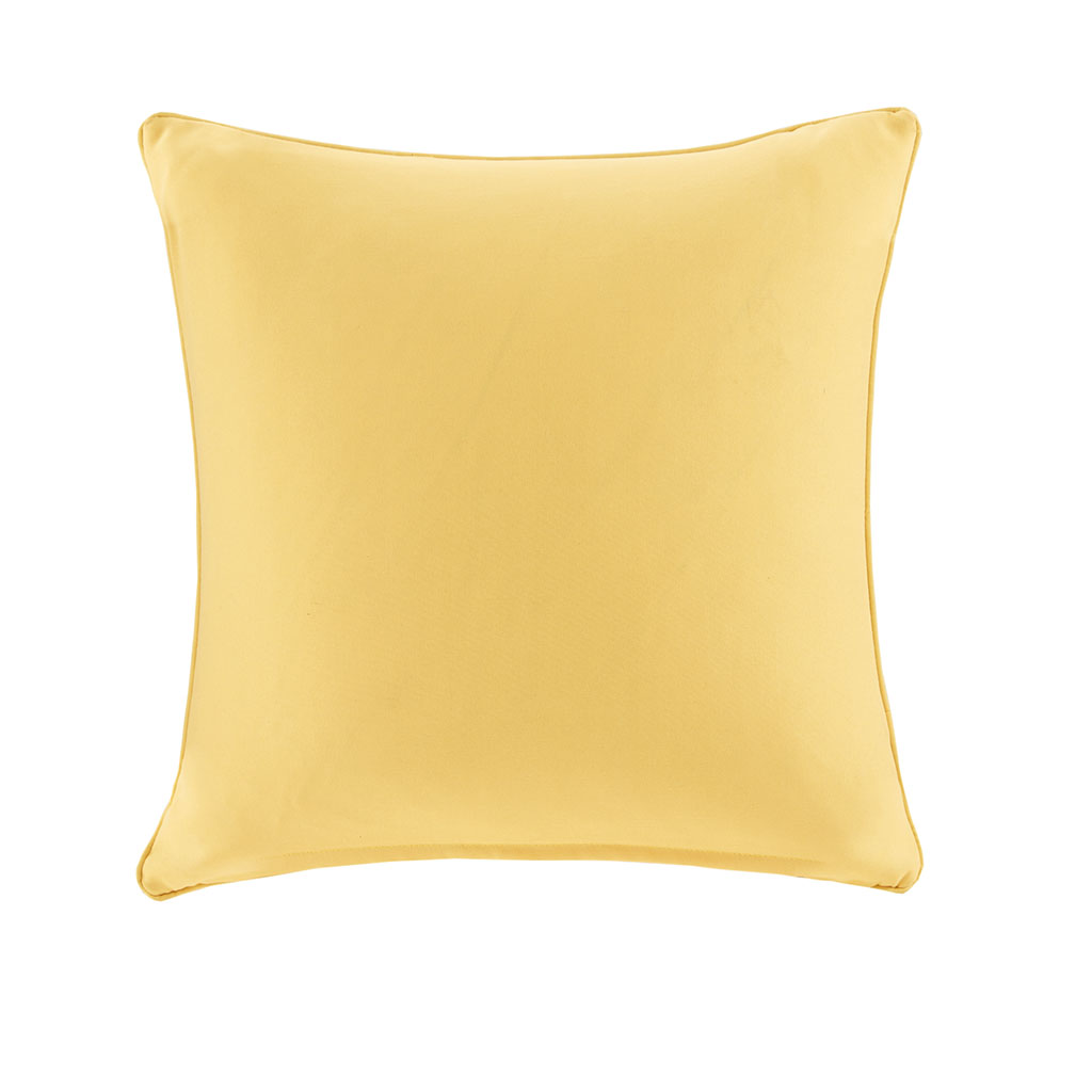 

Madison Park - Pacifica Solid 3M Scotchgard Outdoor Square Pillow - Yellow - 20x20