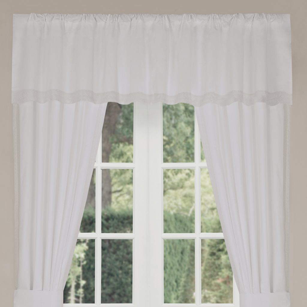

Gramercy Park - Estate Window Valance - White - See below