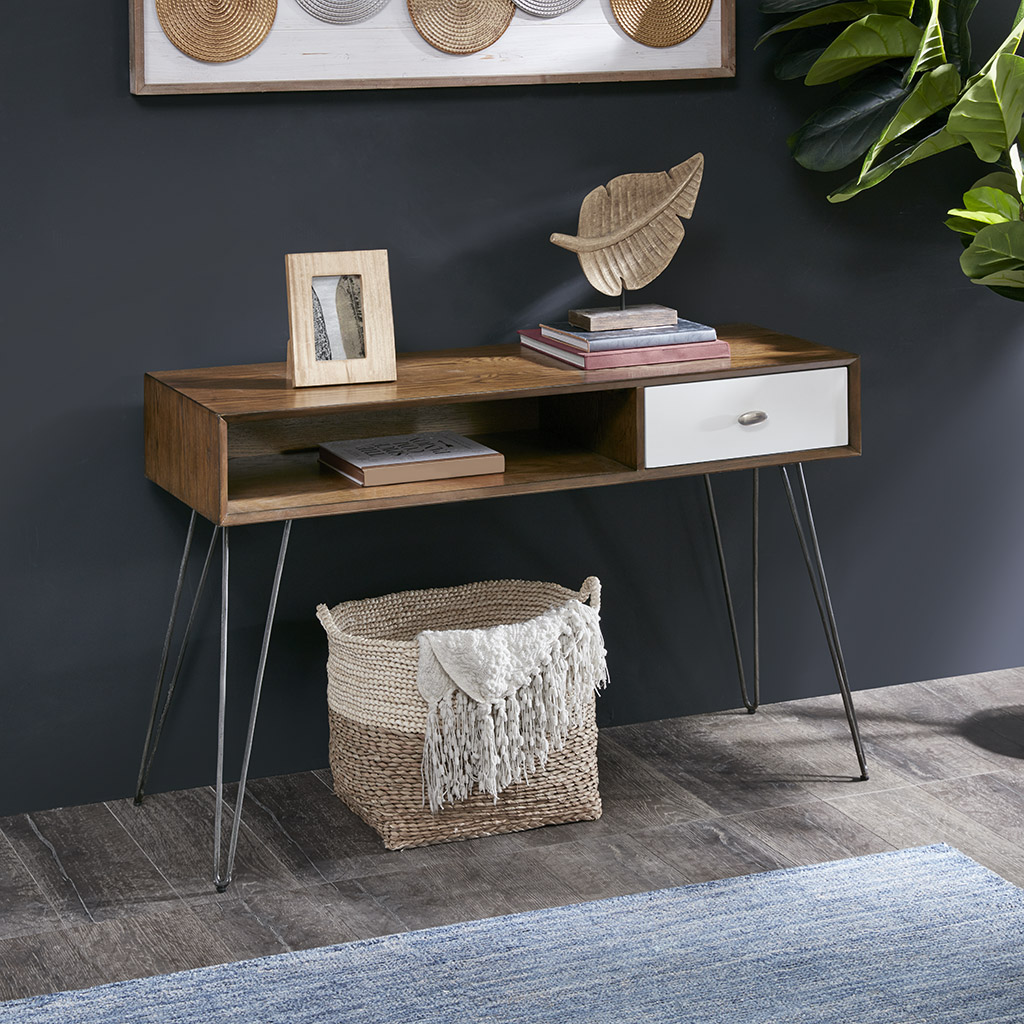 

INK+IVY - Mia Console Table - Brown/White - See below