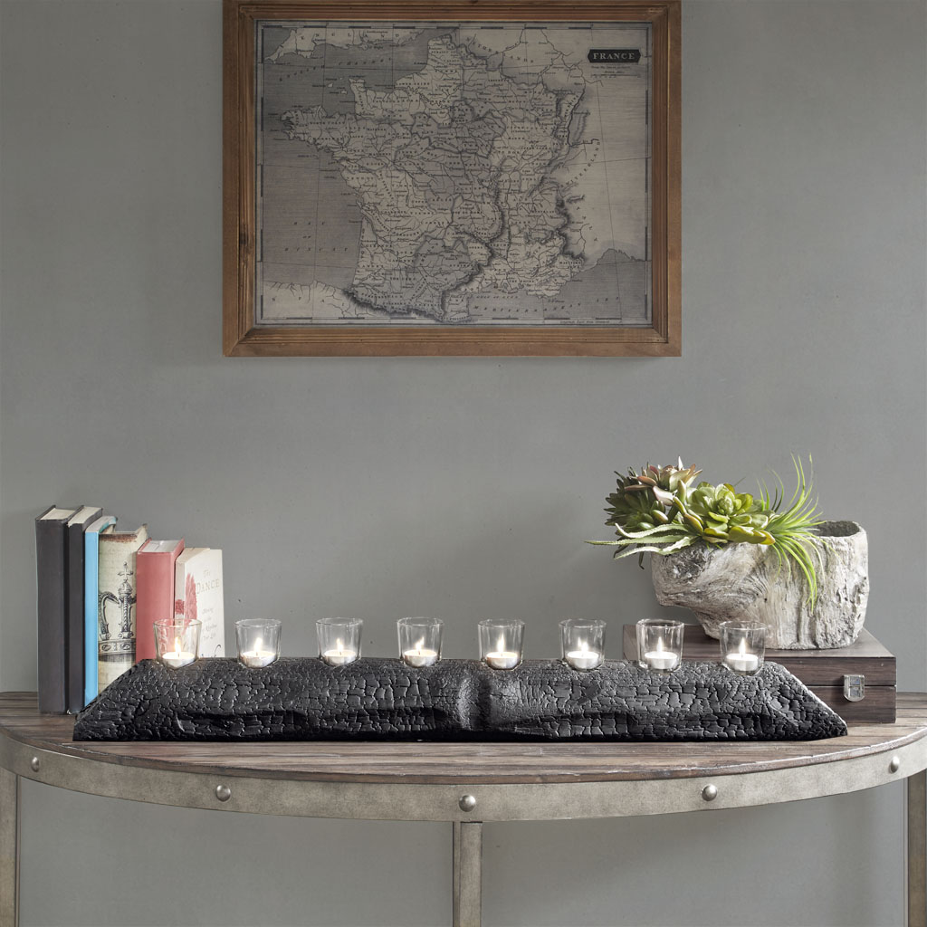 

Madison Park - Modine Wood Candle Holder - Black - Medium