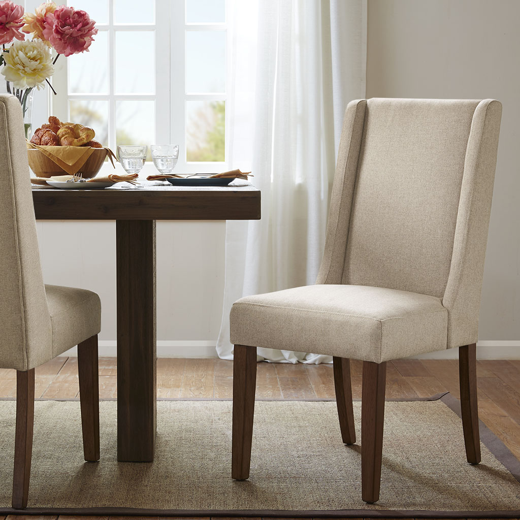 

Madison Park - Brody Wing Dining Chair (Set of 2) - Taupe - See below