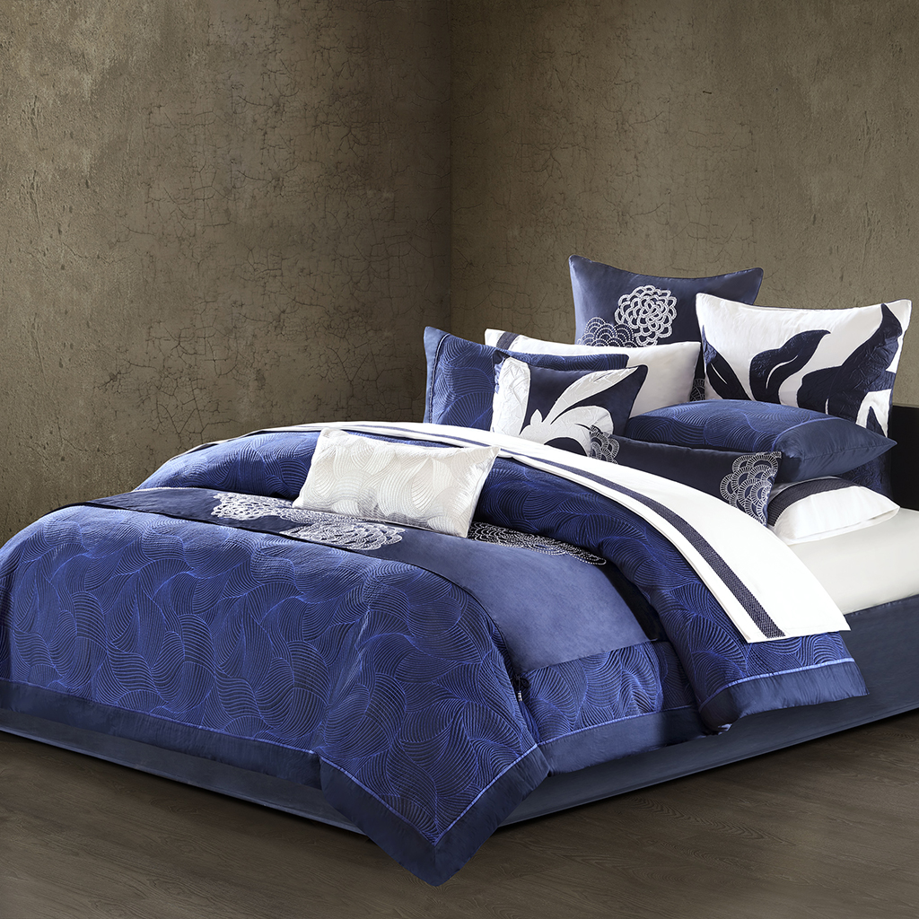 

Natori - Origami Mum Duvet Cover - Indigo - Queen