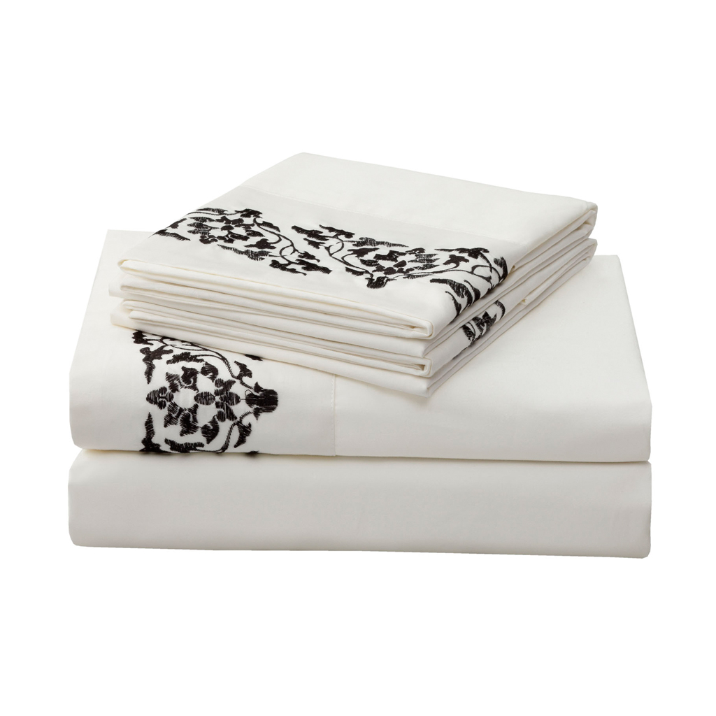 

N Natori - Silk Road Sheet Set - White - Full