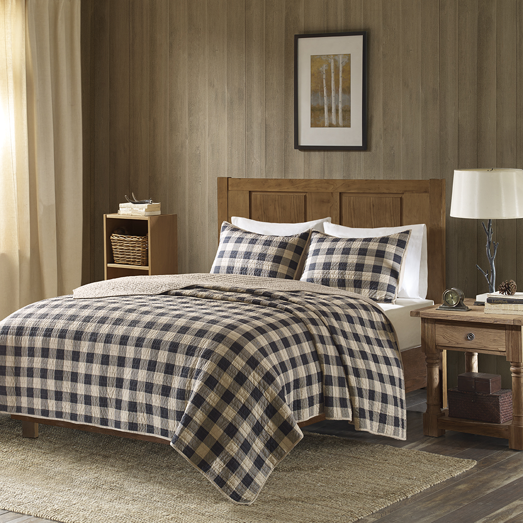 

Woolrich - Check Oversized Quilt Mini Set - Tan - Full/Queen