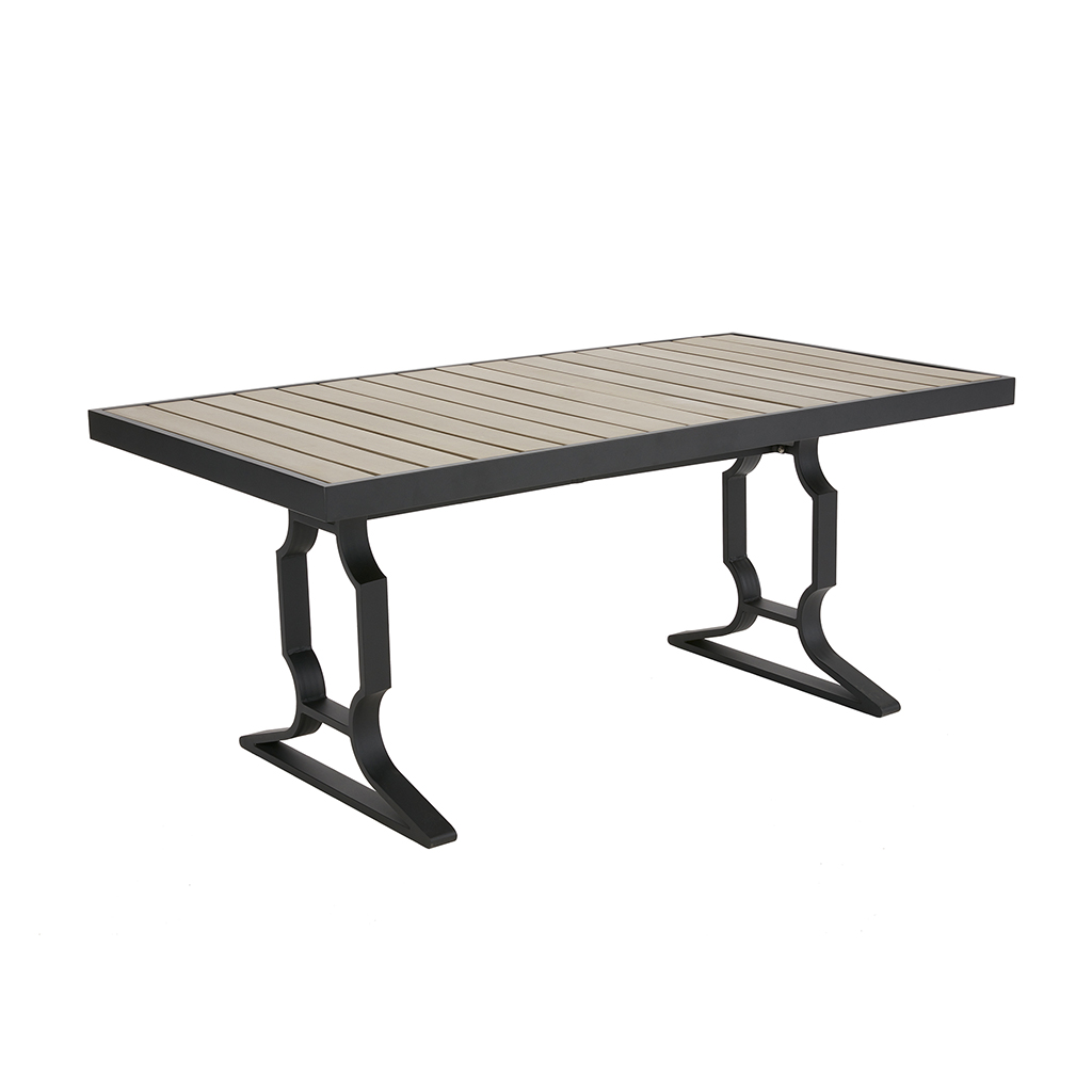 

Madison Park - EVERETT Outdoor Rectangular Table - Dark Gray - See below