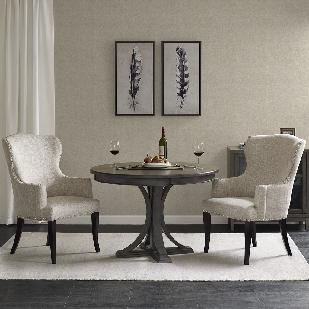 

Madison Park - Lucas Accent Chair - Cream Multi/Brown - See below