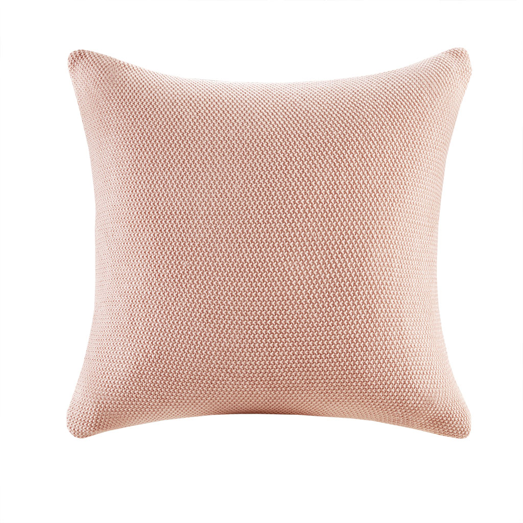 

INK+IVY - Bree Knit Euro Pillow Cover - Coral - 26x26