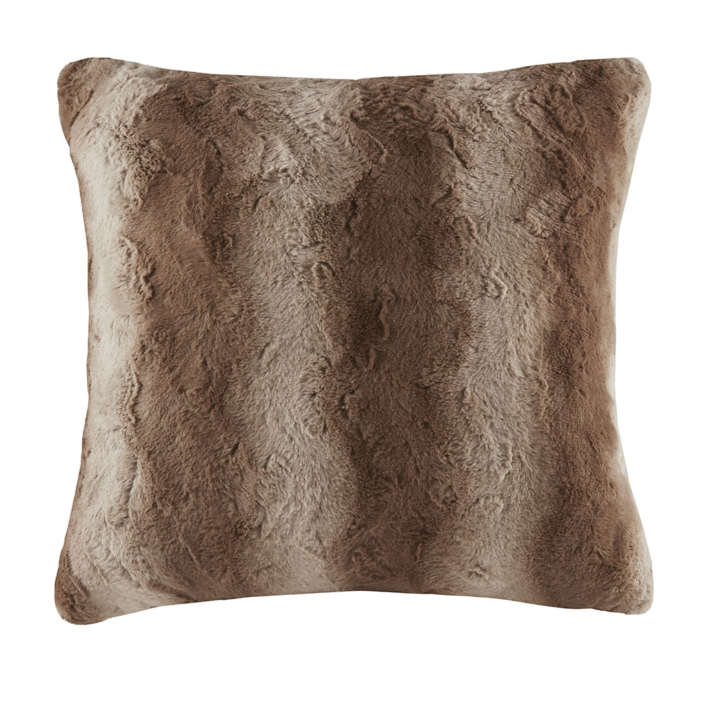 

Madison Park - Zuri Faux Fur Euro Pillow - Tan - 25x25''