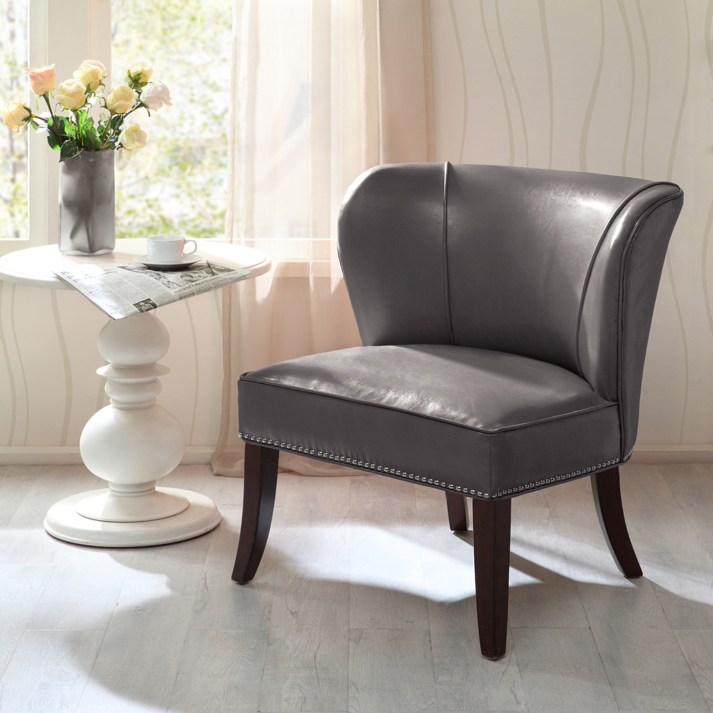 

Madison Park - Hilton Armless Accent Chair - Grey - See below