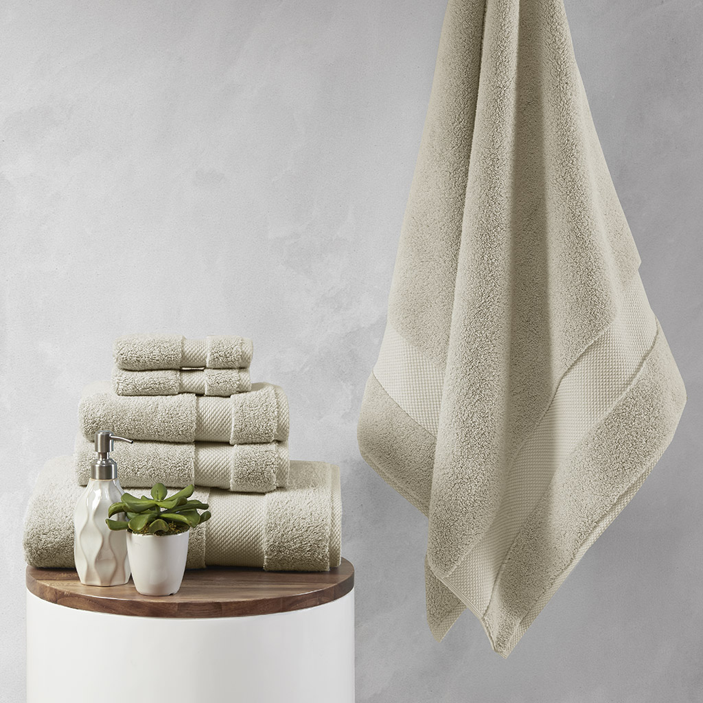 

Madison Park Signature - Splendor 1000gsm 100% Cotton 6 Piece Towel Set - Taupe - 30x58