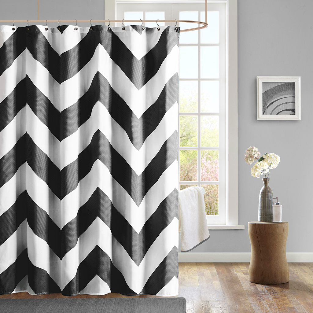 

Mi Zone - Libra Shower Curtain - Black - 72x72
