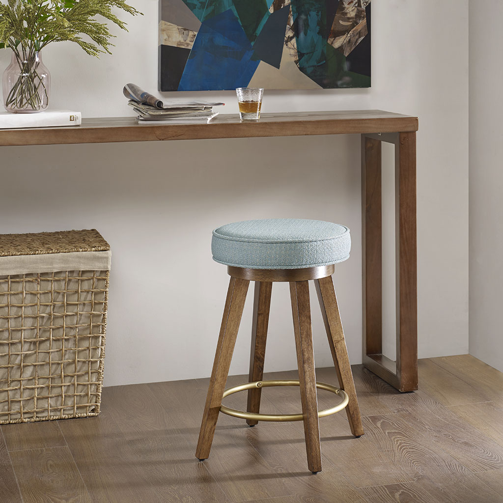 

INK+IVY - Dawn Backless Counter Stool - Blue - See below