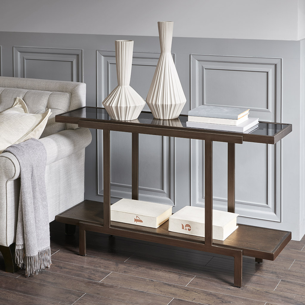 

Madison Park - Bailey Console Table - Dark Brown - See below