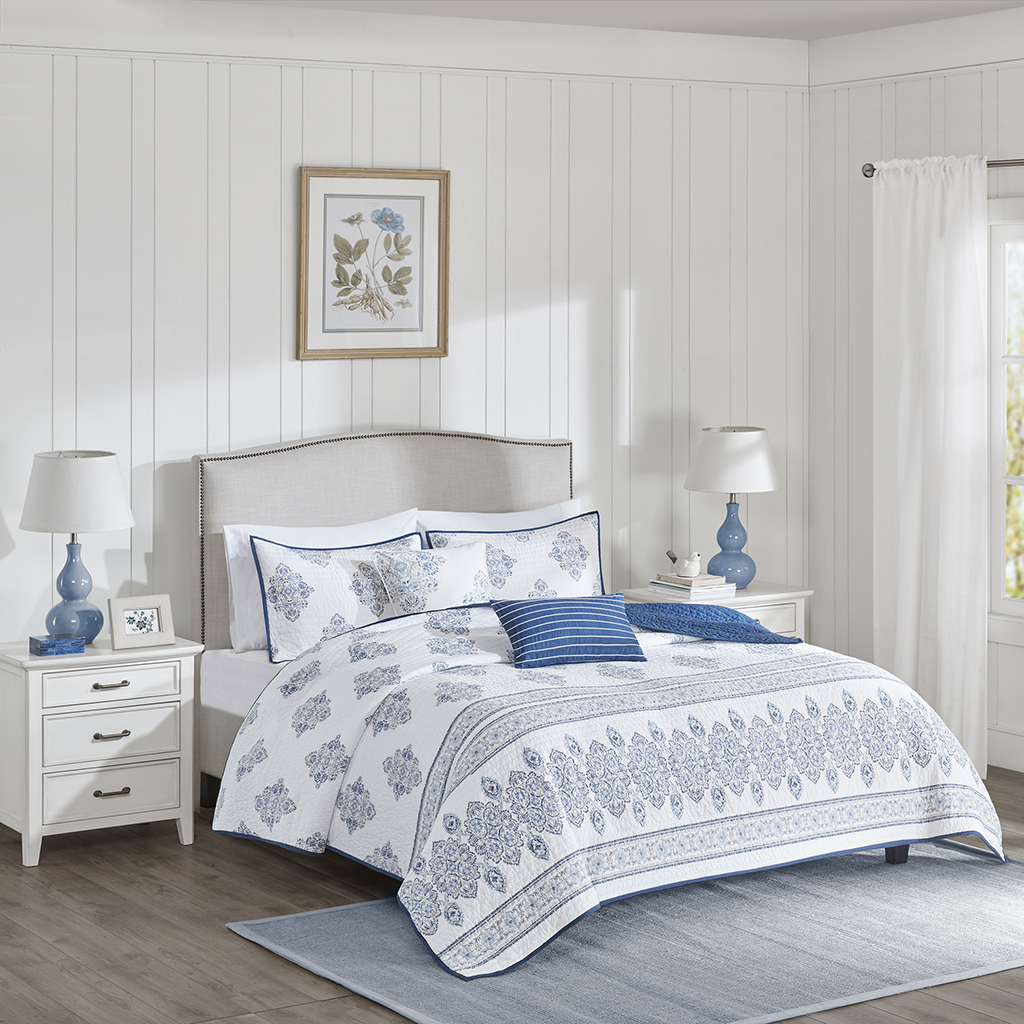 

Harbor House - Sanibel 5 Piece Coverlet Set - Multi - King