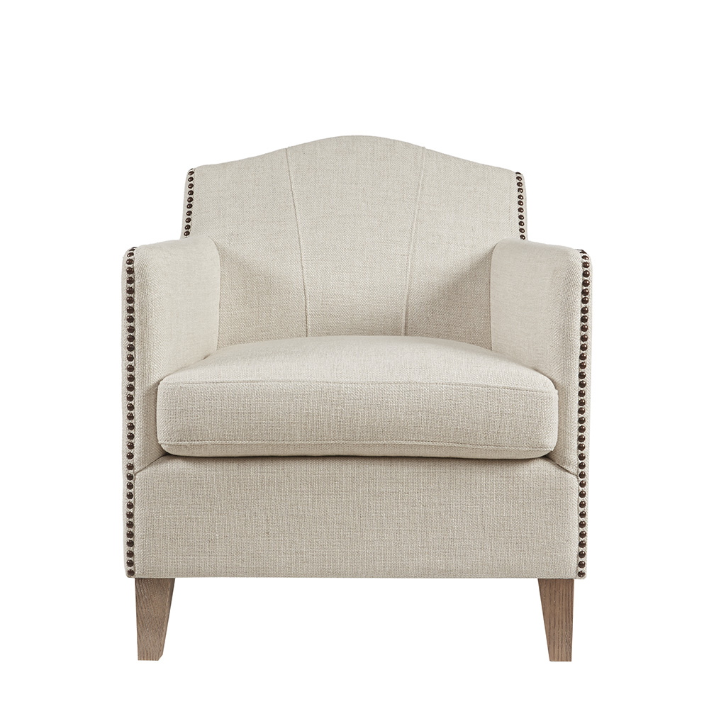 

Harbor House - Marseille Accent Chair - Chunky Linen blend - ivory - See below