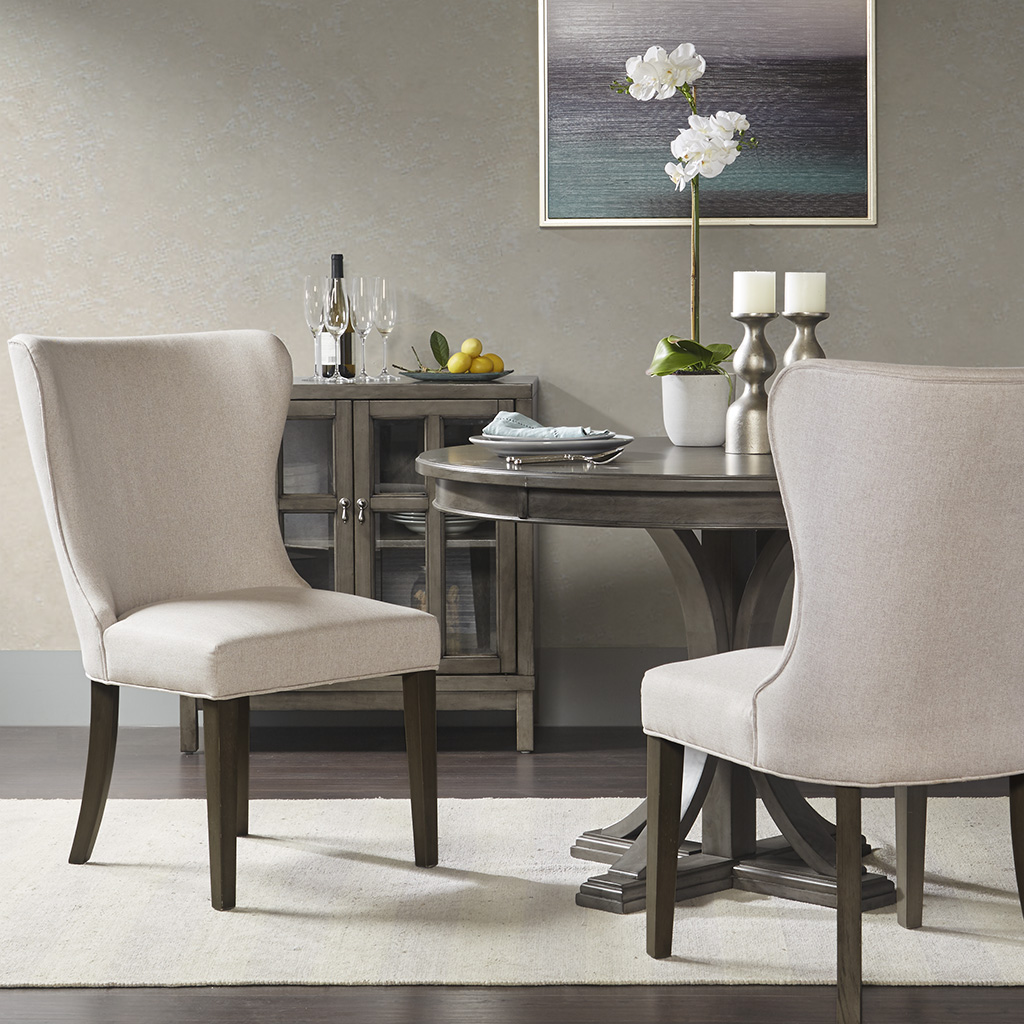 

Madison Park Signature - Helena Dining Side Chair - Cream/Grey - See below