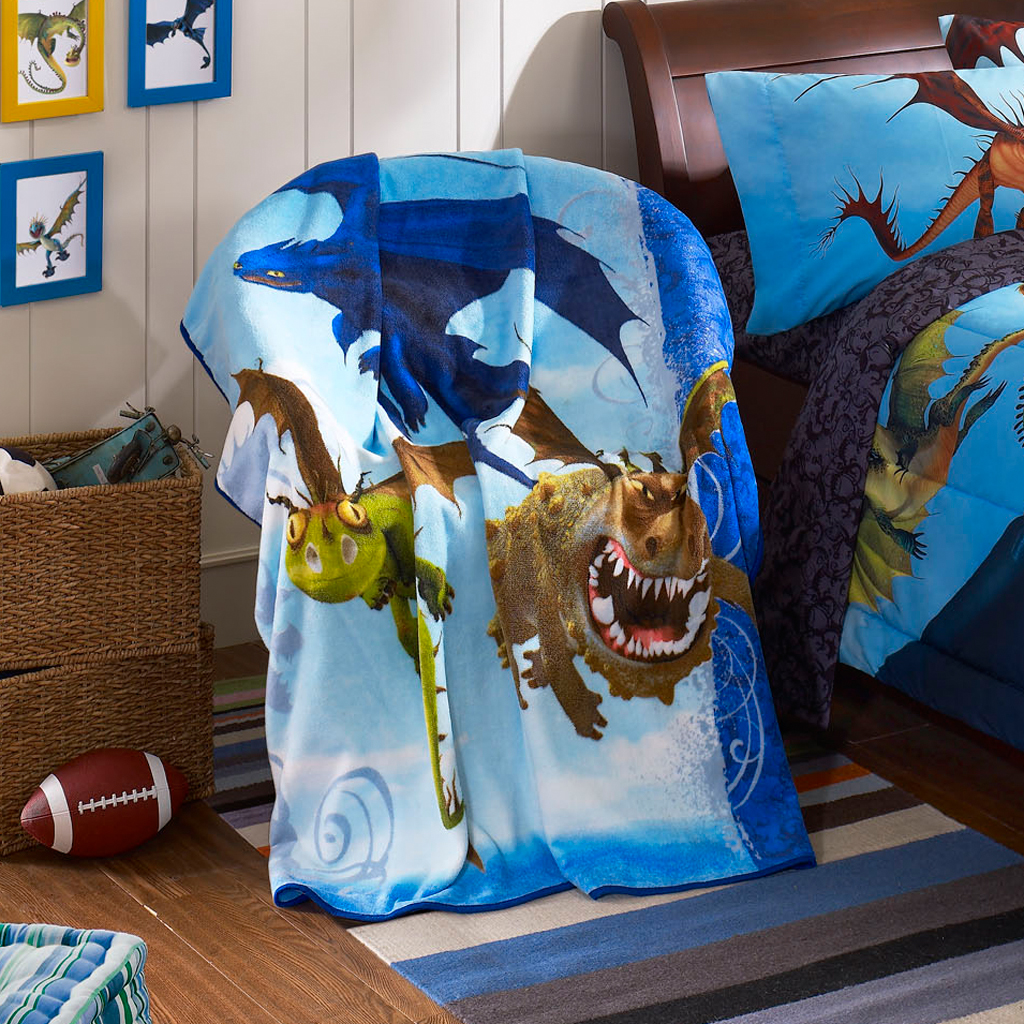 

How To Train Your Dragon - HTTYD Micro Plush Throw - Multi - 50x60