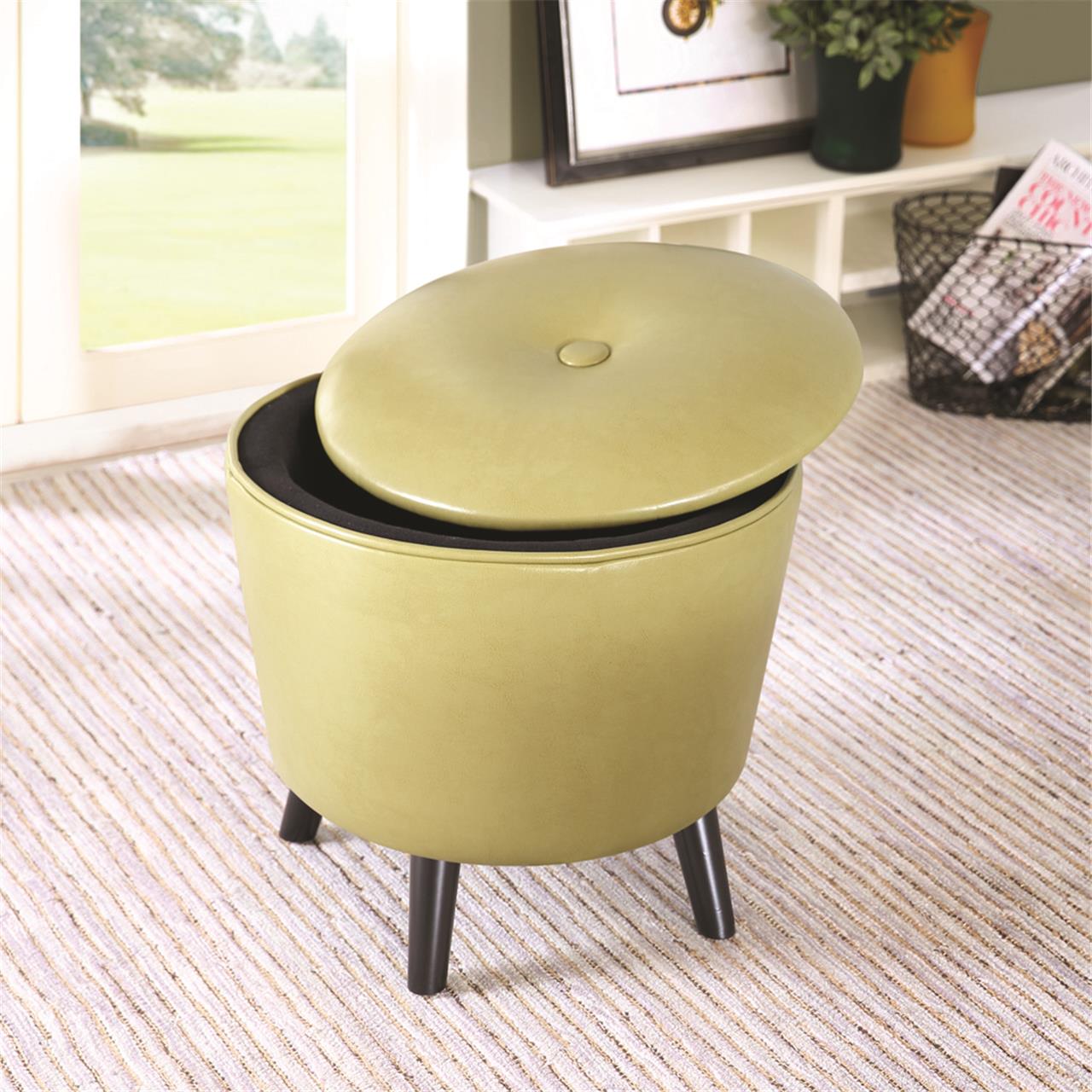 

Madison Park - Crosby Storage Ottoman - Green - See below