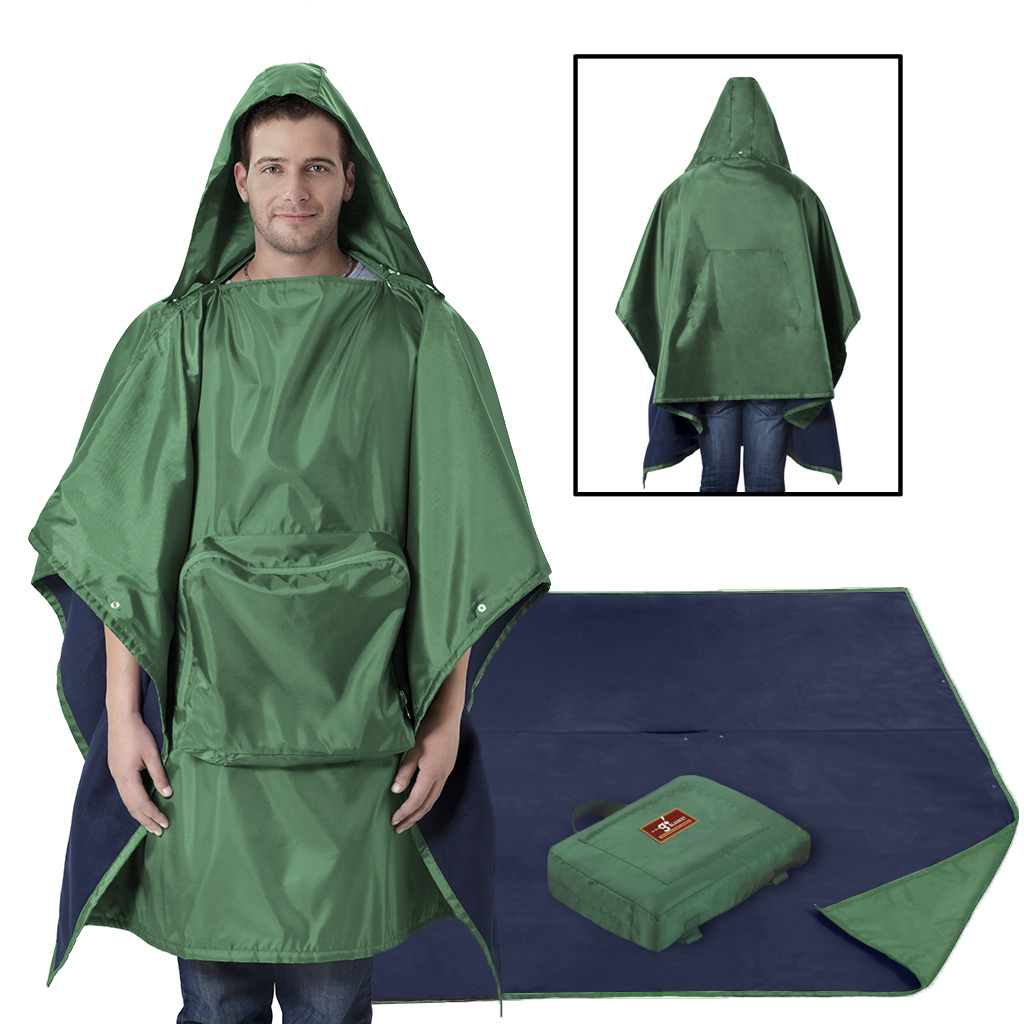 

Premier Comfort - On the go blanket Travel Blanket - Green - 50x70