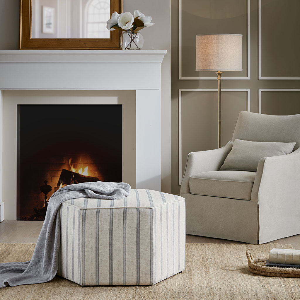 

Martha Stewart - Ellen Cocktail Ottoman - Natural - See below