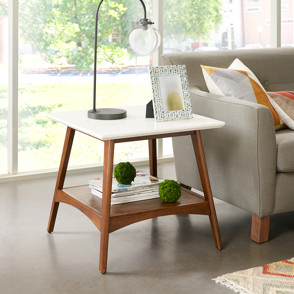 

Madison Park - Parker End Table - White/Pecan - See below