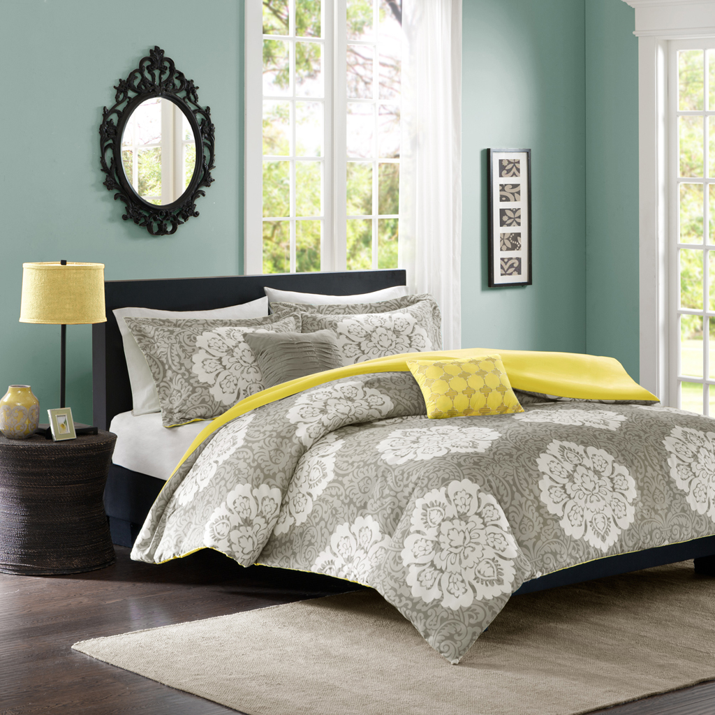 

Intelligent Design - Tanya Duvet Cover Set - Grey - King/Cal King