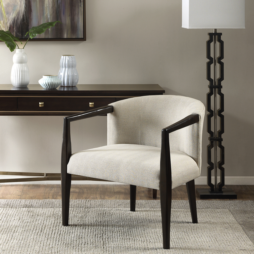 

Madison Park - Marlene Accent Chair - Cream/Morrocco - See below