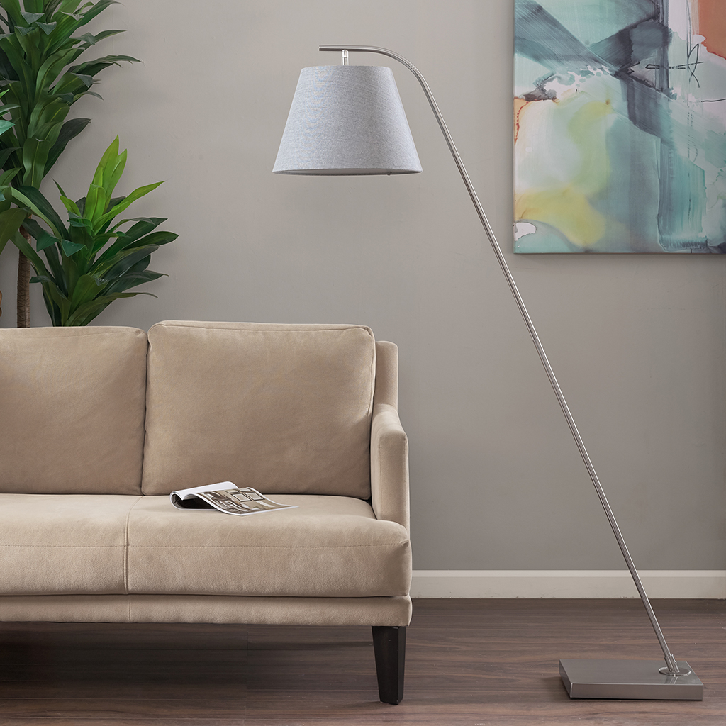 

Madison Park - Parker Floor Lamp - Silver - See below