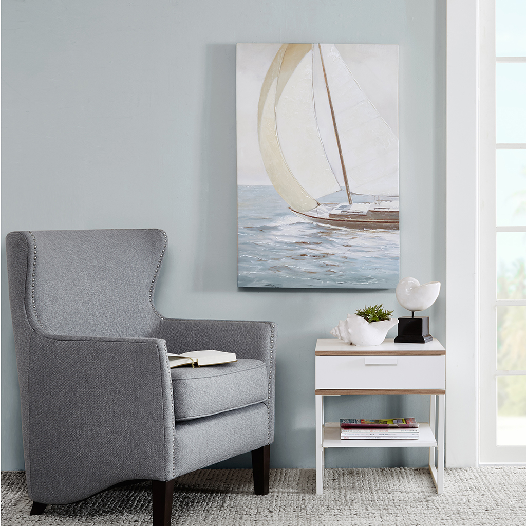 

Madison Park - Sail Away Knife Palette Paint Canvas - Blue - See below