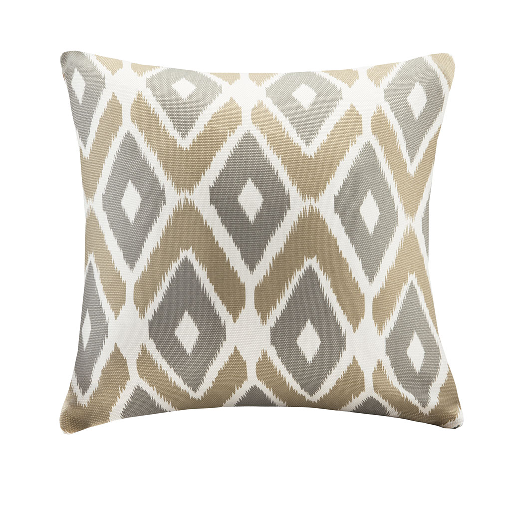 

Madison Park - Ashlin Diamond Printed Square Pillow - Taupe - 20x20