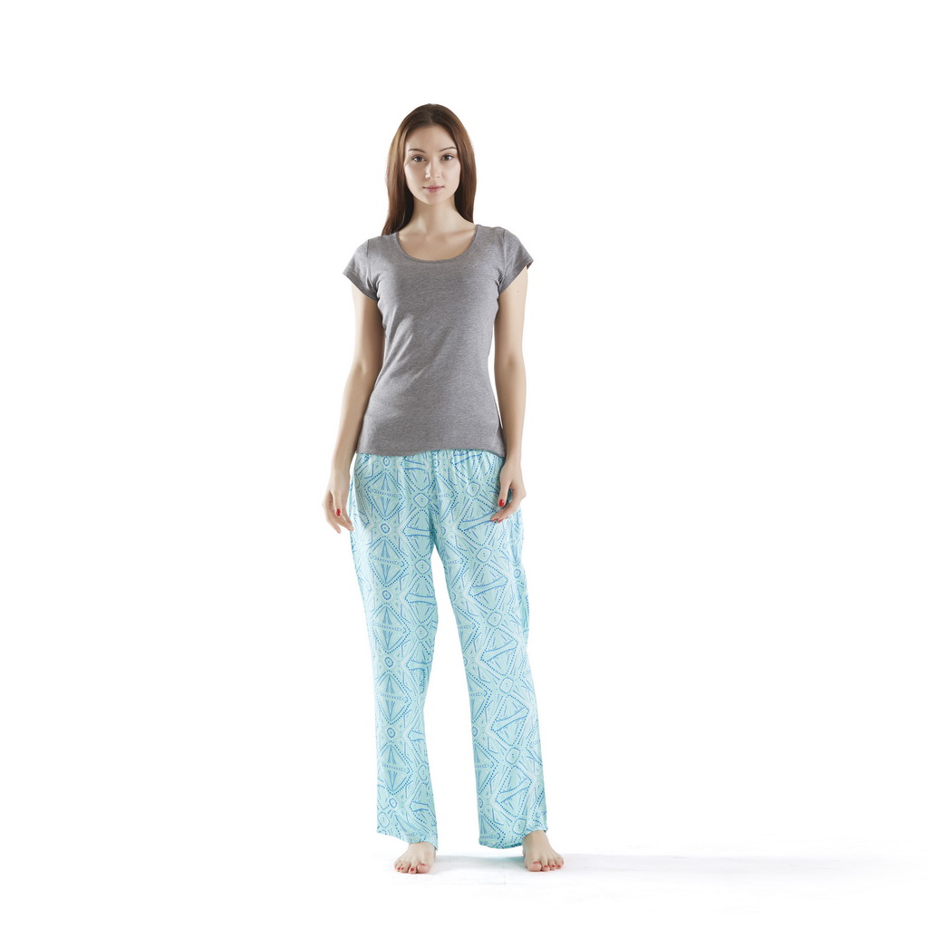 

INK+IVY - Pedra Pajama Pants Set - Blue - Large