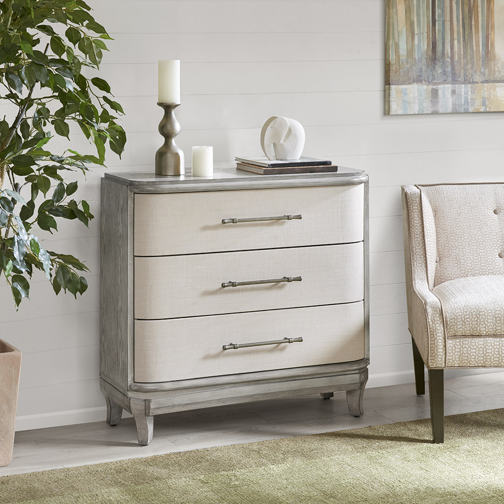 

Madison Park - Arial 3 Drawer Chest - Grey - See below