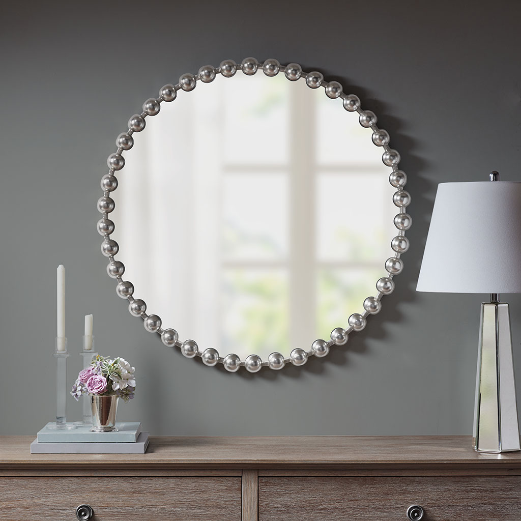 

Madison Park Signature - Marlowe Decor Mirror - Silver - See below