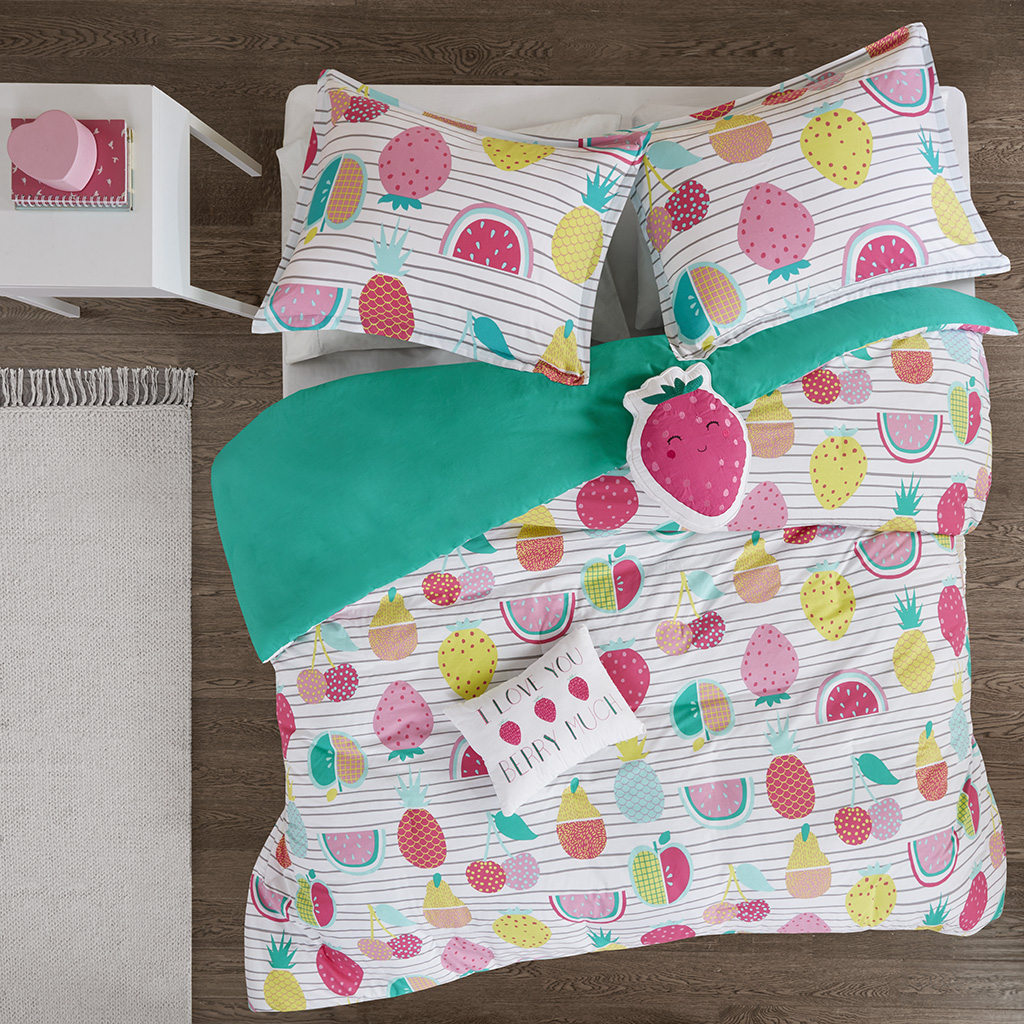 

Urban Habitat Kids - Frutti Tutti Duvet Cover Set - Red/Yellow - Twin/Twin XL
