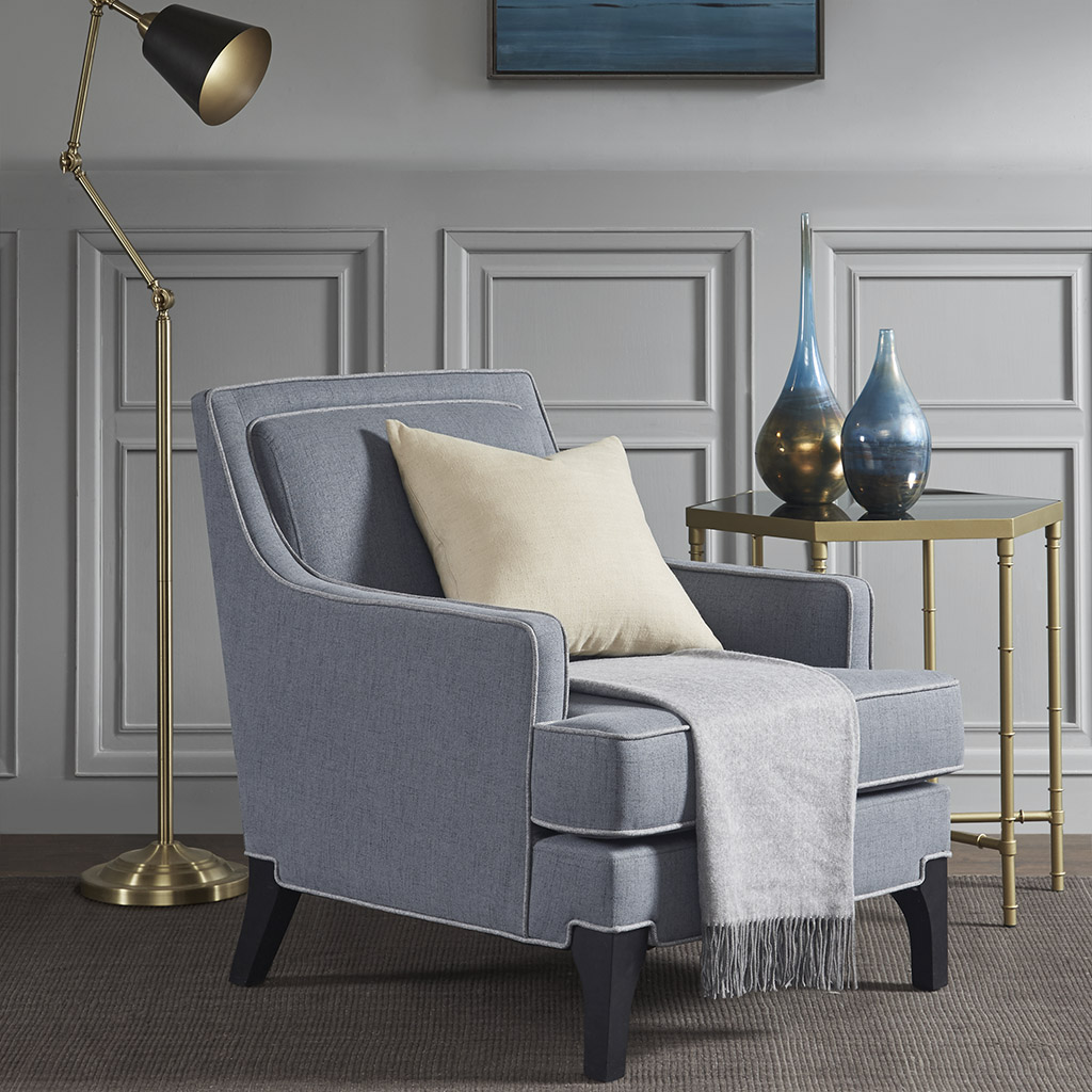 

Madison Park Signature - Collin Lounge Chair - Blue - See below