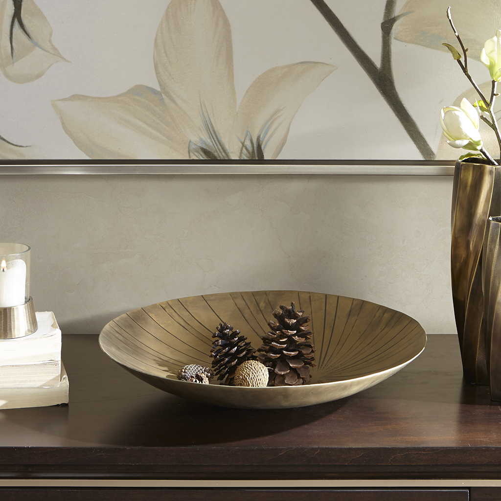 

Madison Park Signature - Walden Platter - Gold - See below