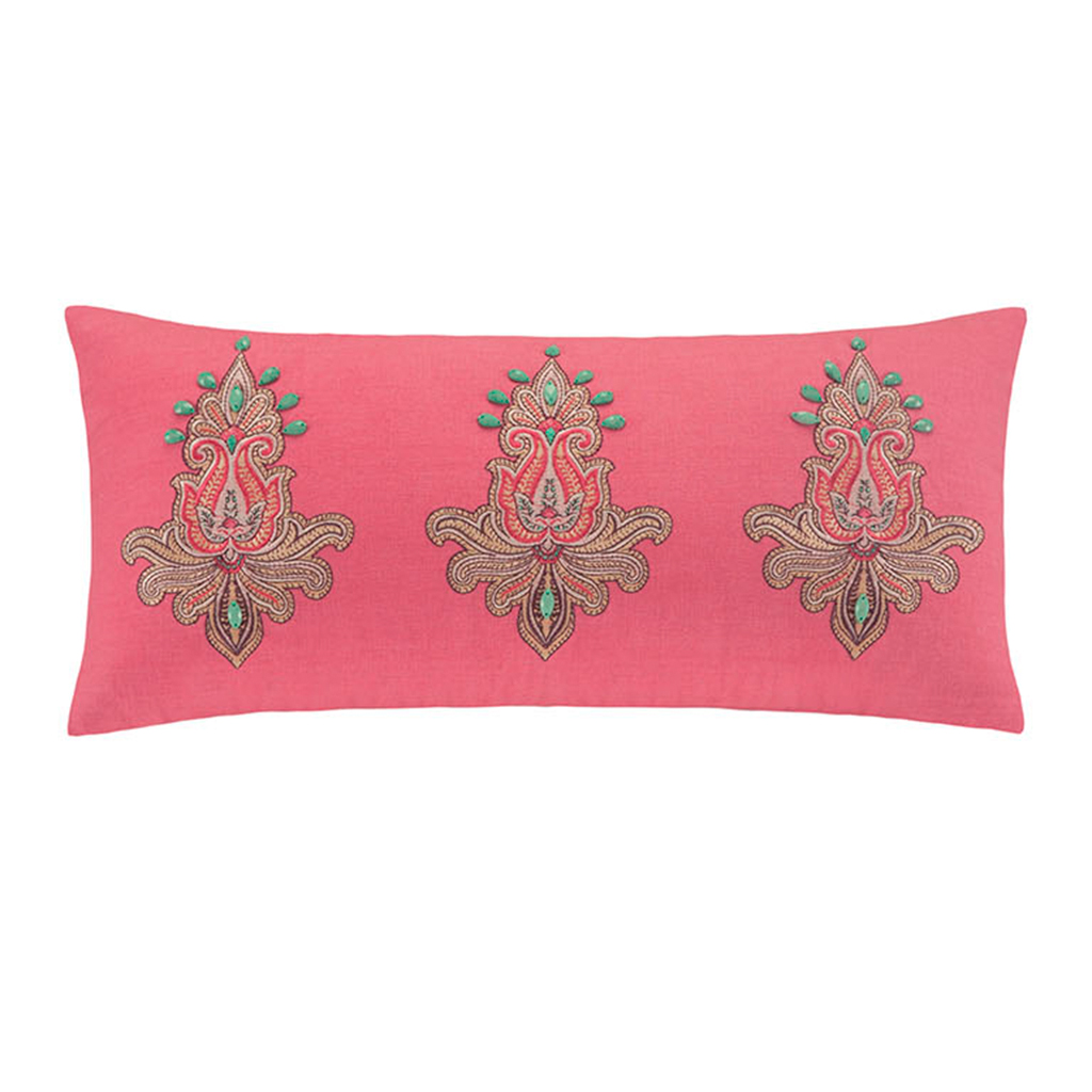 

Echo Design - Guinevere Oblong Pillow - Coral - 10x20