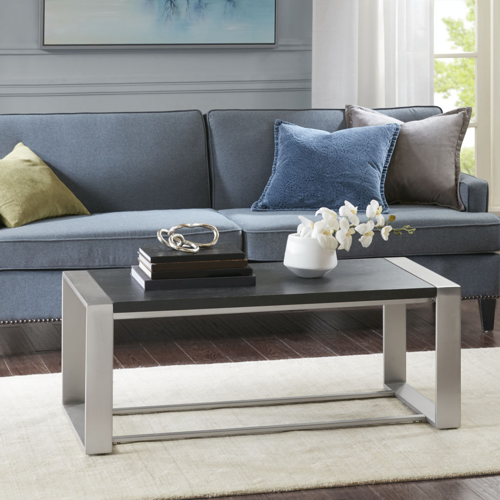 

Madison Park - Eastwood Coffee Table - Black/Silver - See below