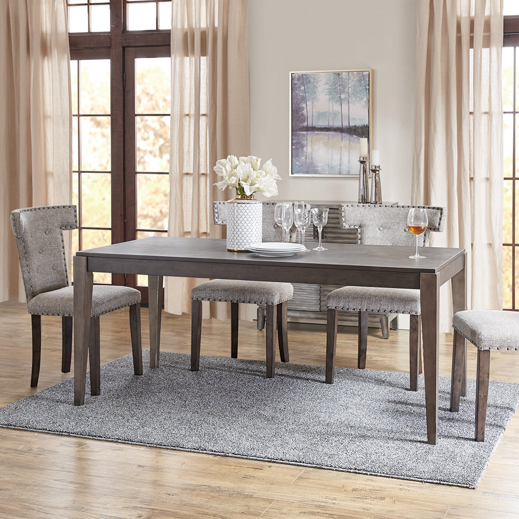 

Madison Park - Sheray Dining Table - Grey/Bronze - See below