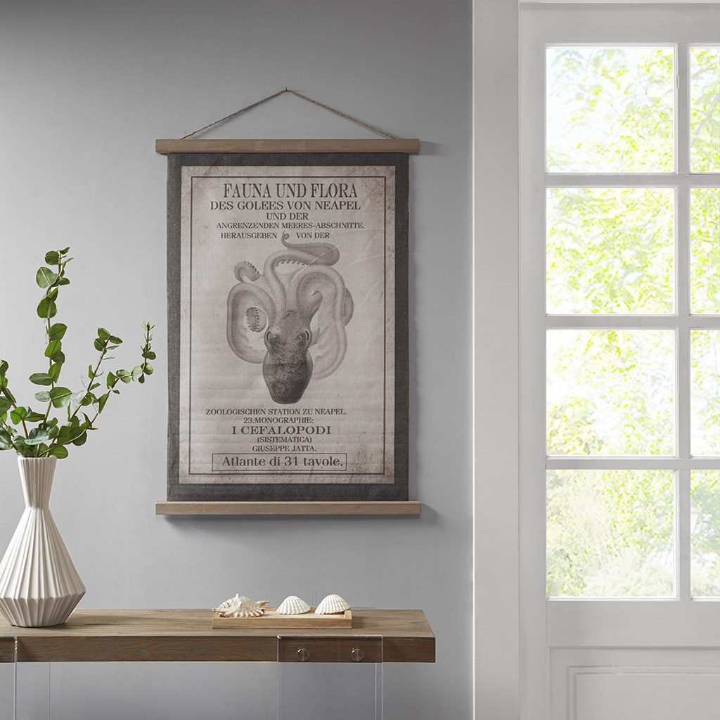 

Madison Park - Octopus Wall Art - Black - See below