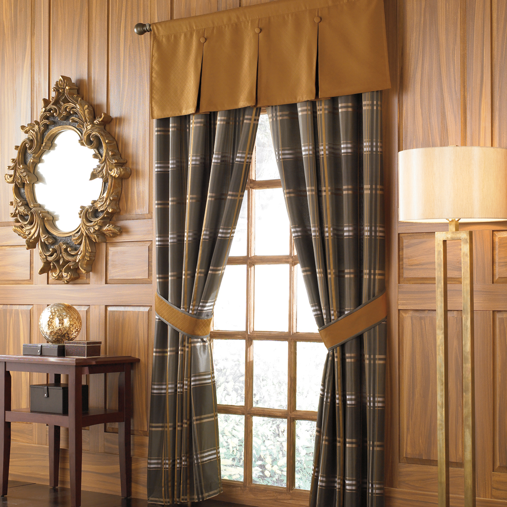 

Robert Allen - Brayden Window Panel Tie Back Pair Set - Grey - 84" Panel