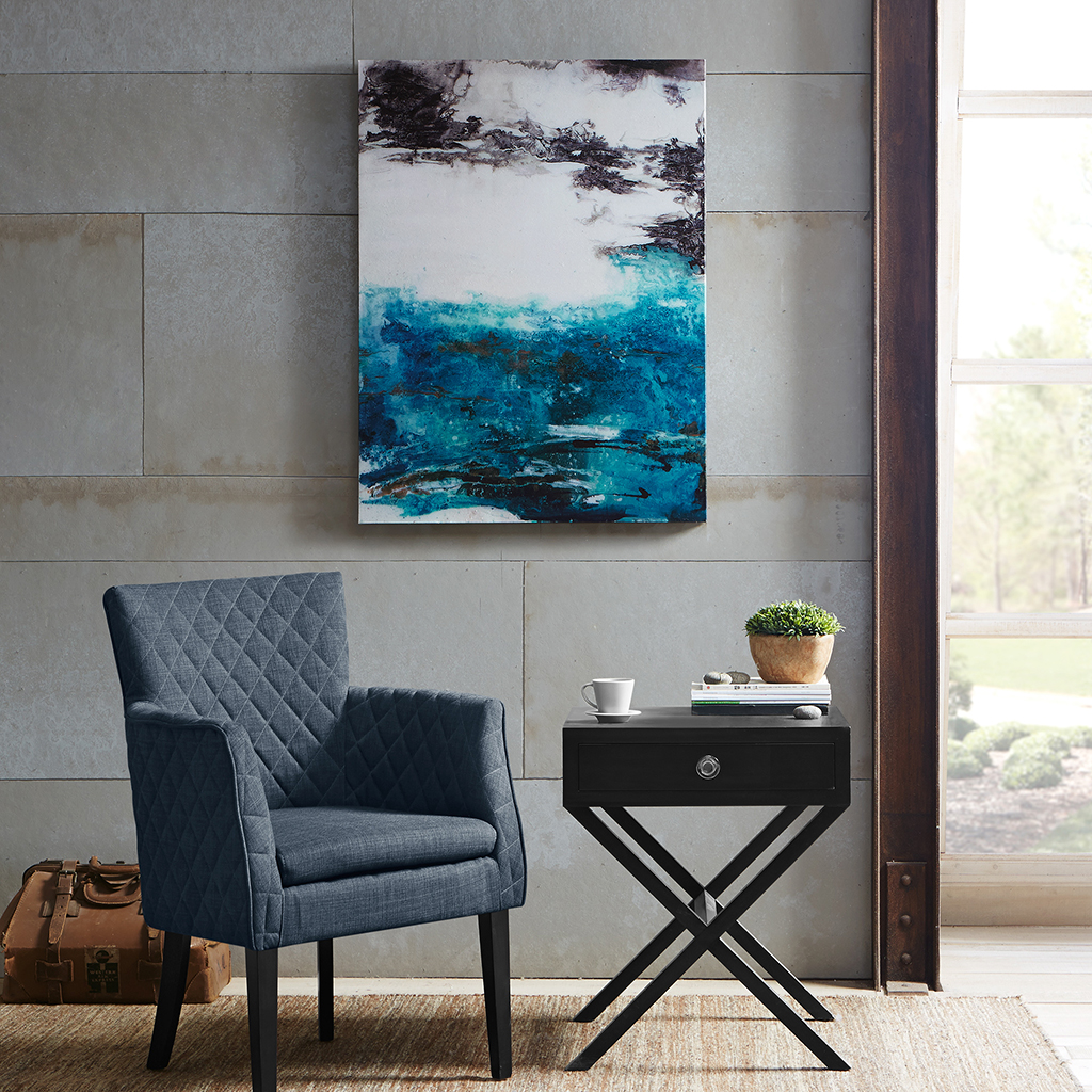 

Madison Park - Sailor's Dream Printed Canvas With Gel Coat - Blue - See below