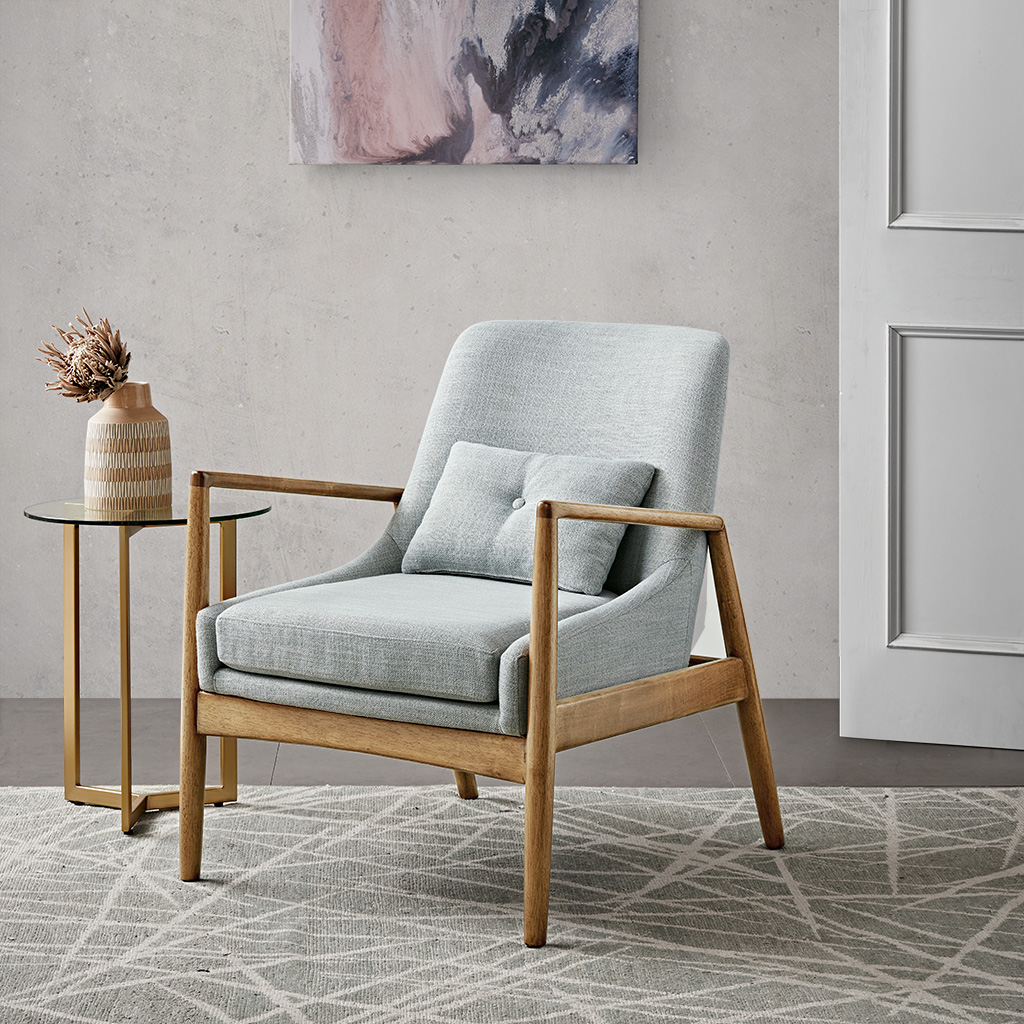 

Madison Park - Prescott Accent Chair - Seafoam Marl - See below